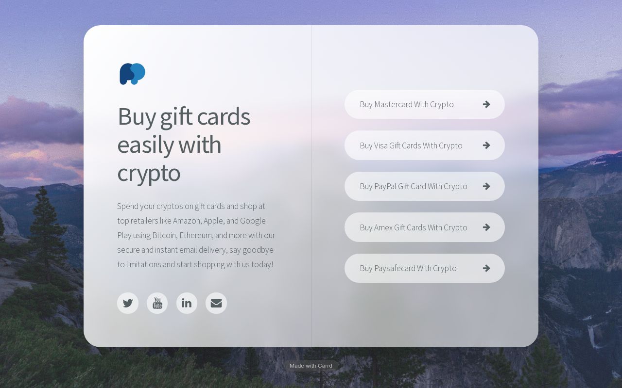 Purchase Gift Cards Instantly Using Cryptocurrency - Prepaidify
